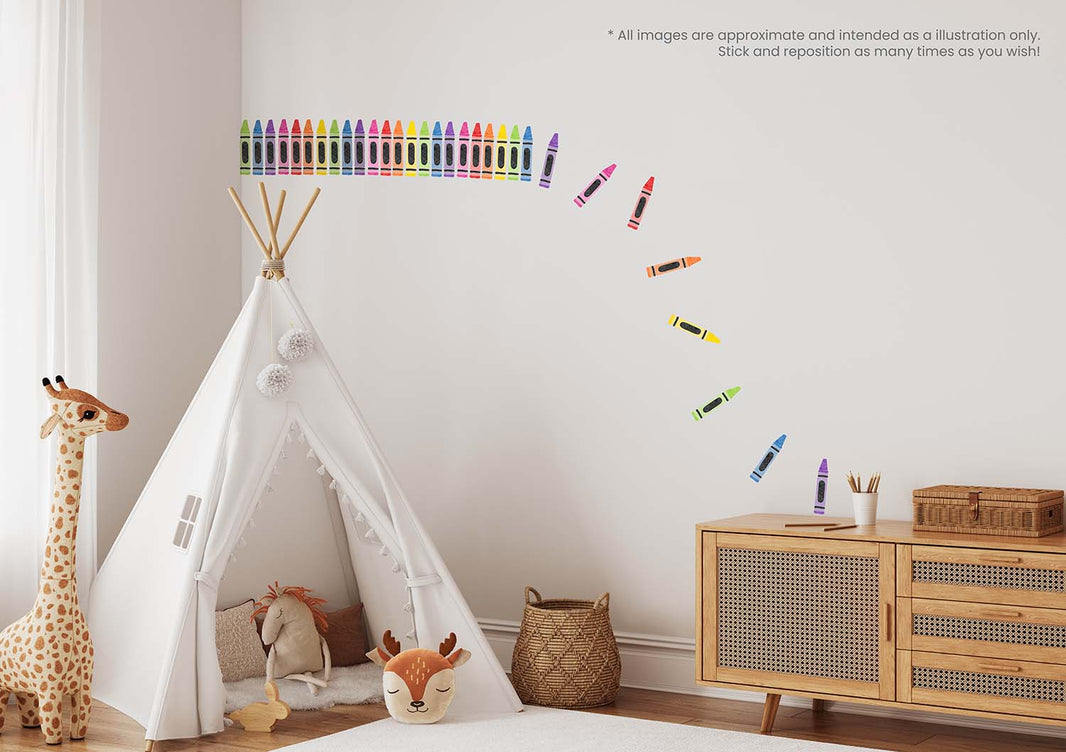 image Little Wall Wonders Colourful Crayons