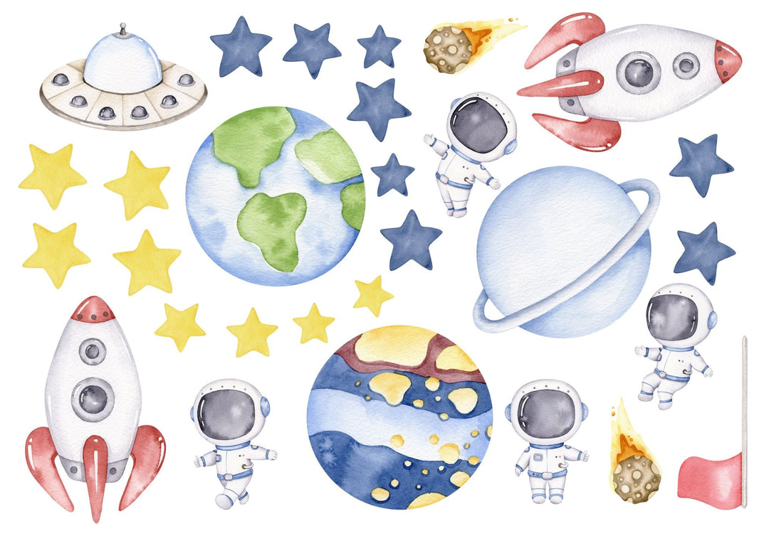 image Little Wall Wonders Medium A3 Blue Space