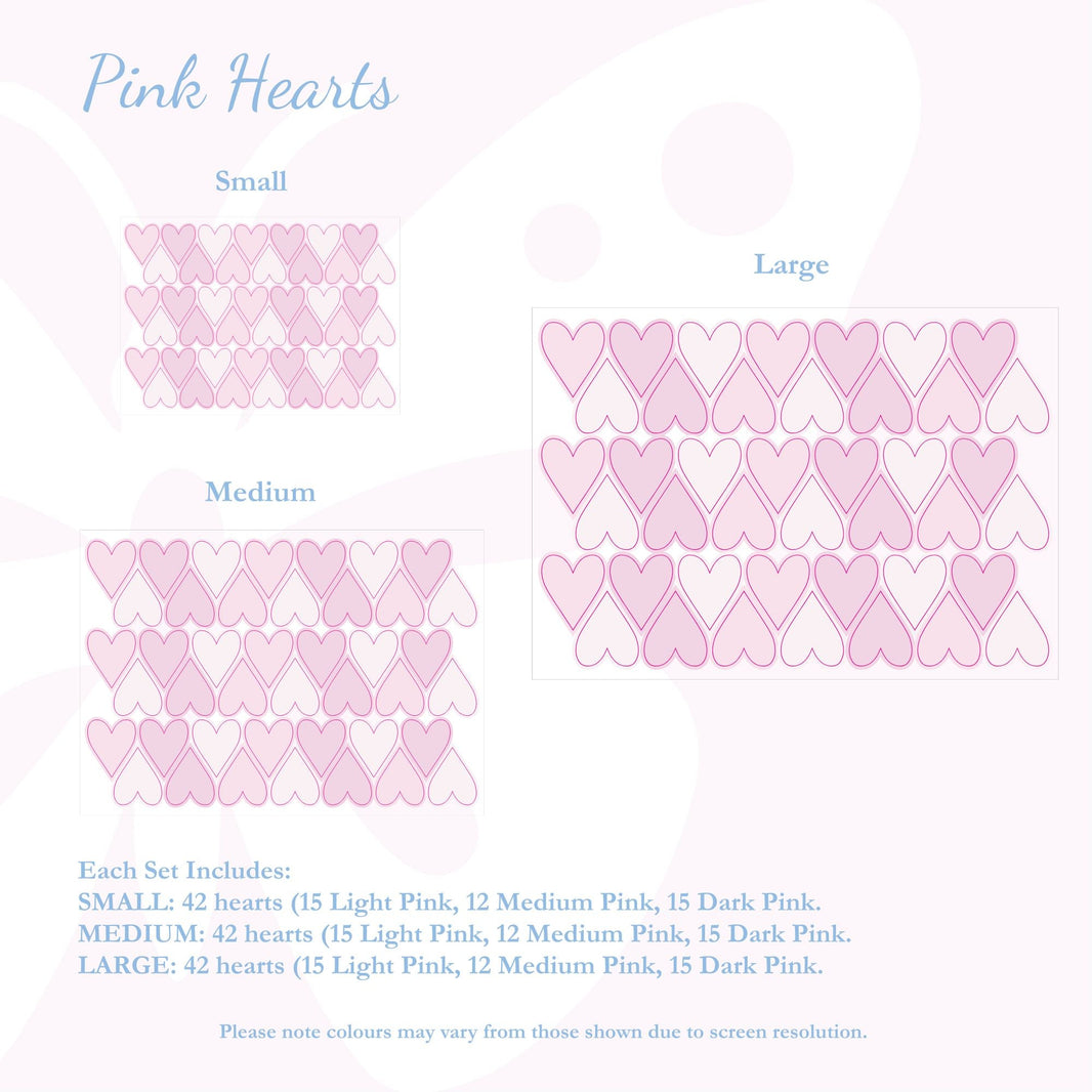 image Little Wall Wonders Pink Hearts