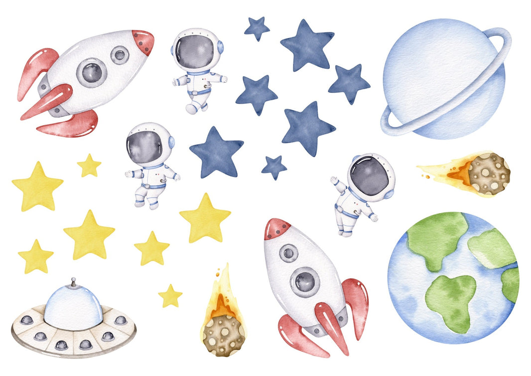 Little Wall Wonders Small A4 Blue Space