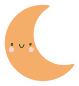 Crescent moon illustration