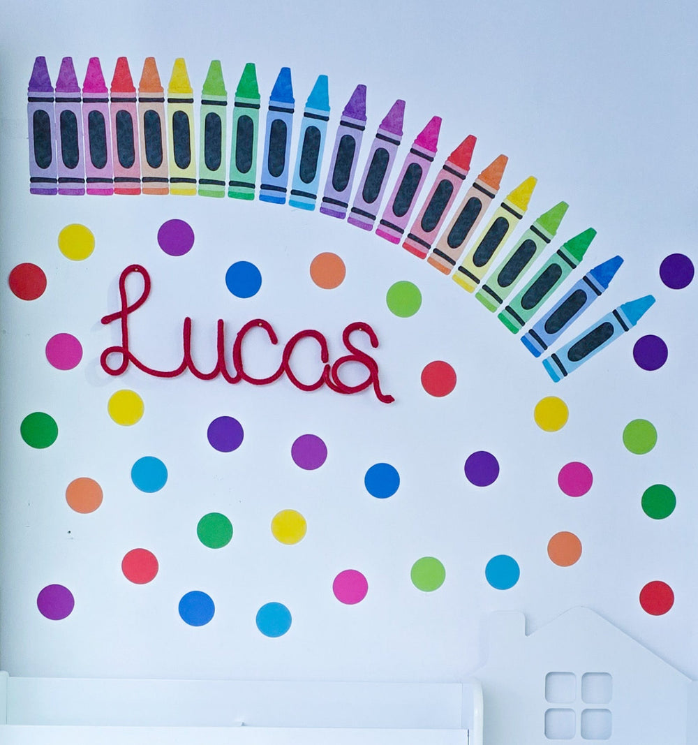 Little Wall Wonders Colourful Crayons