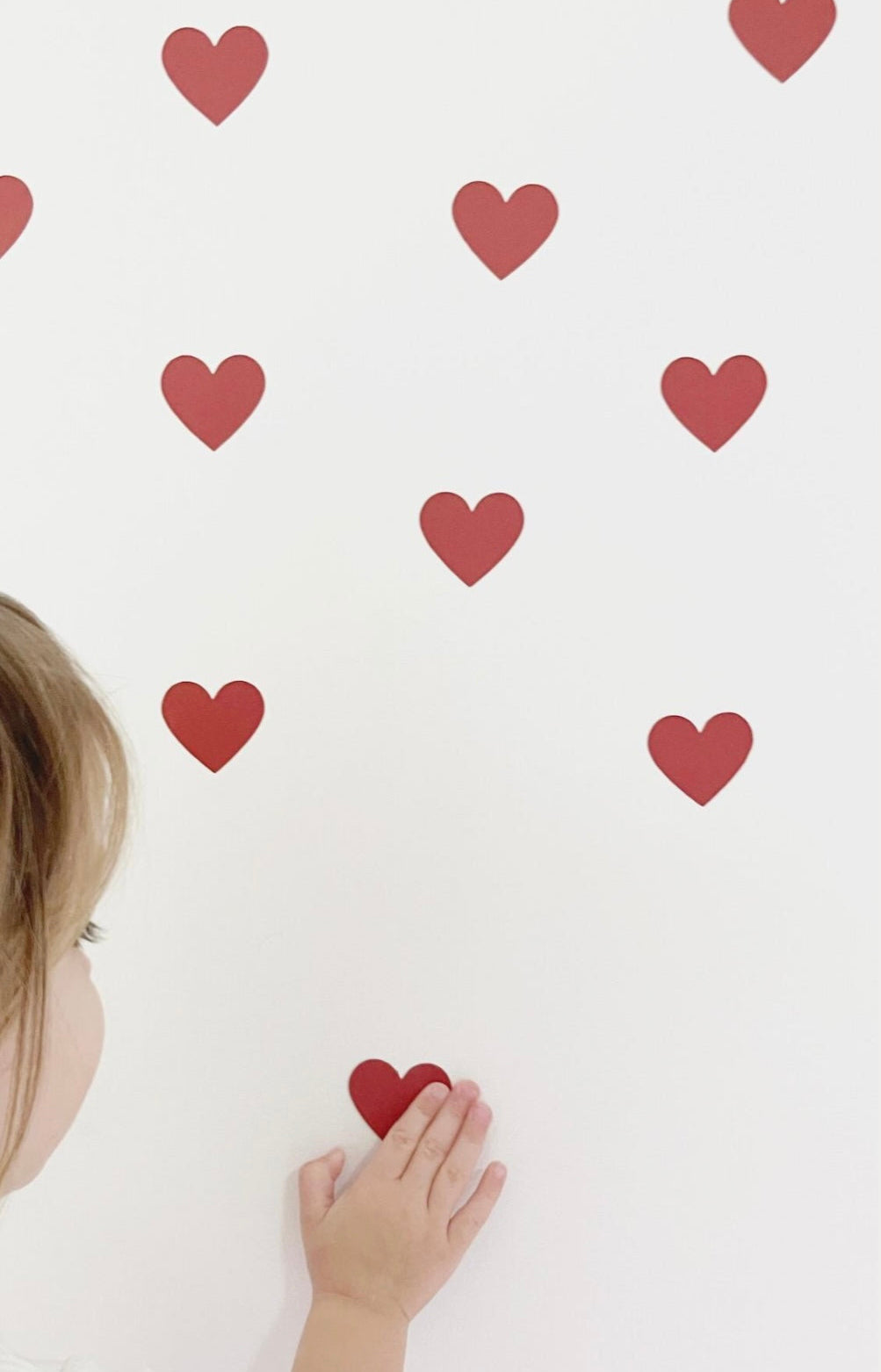 Little Wall Wonders Mini Red Love Hearts