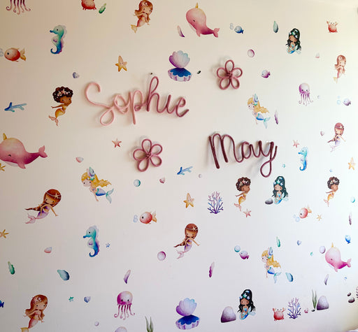 Little Wall Wonders Pastel Mermaids