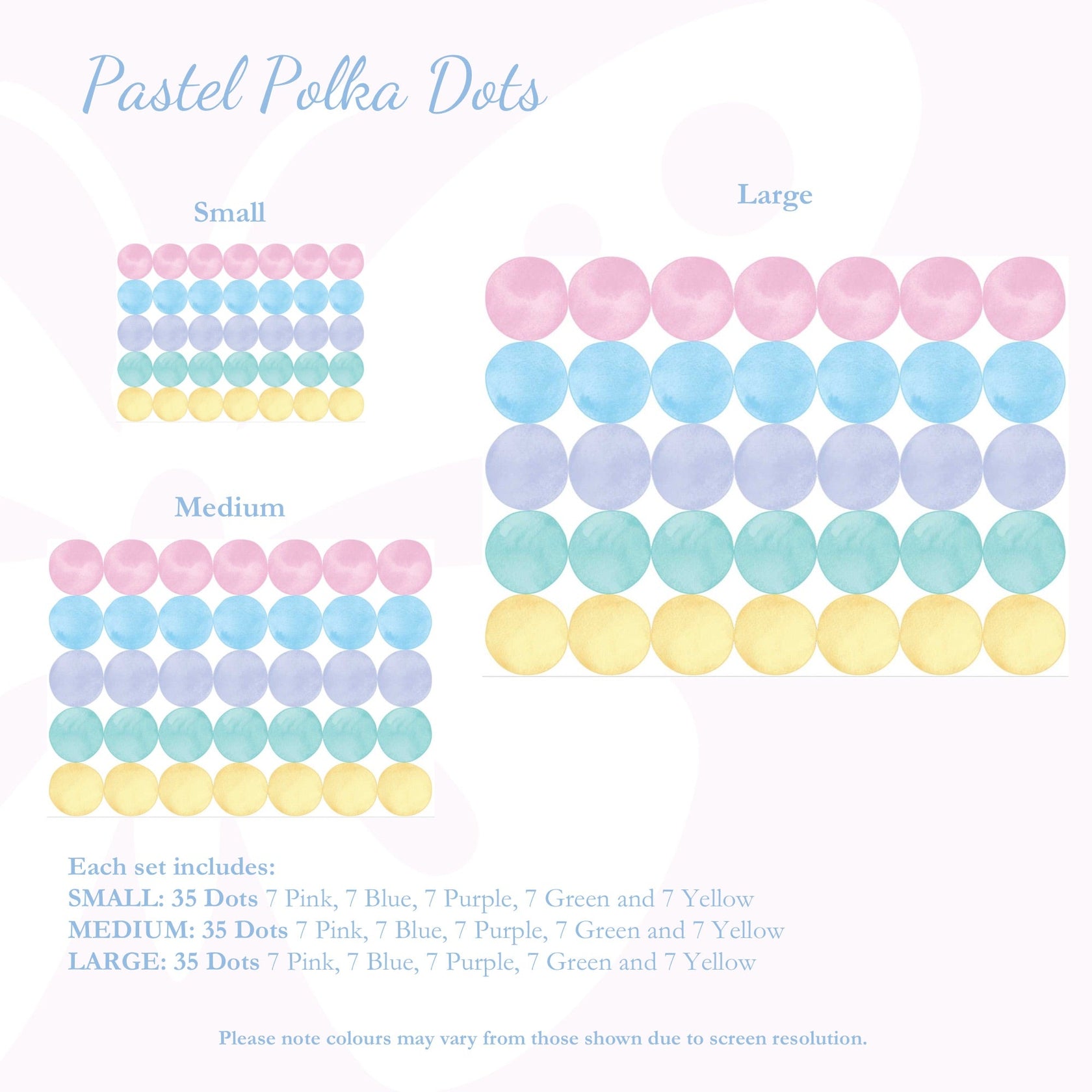 Little Wall Wonders Pastel Polka Dots