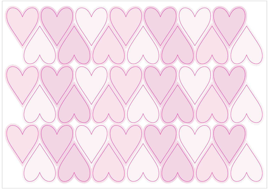 Little Wall Wonders Pink Hearts