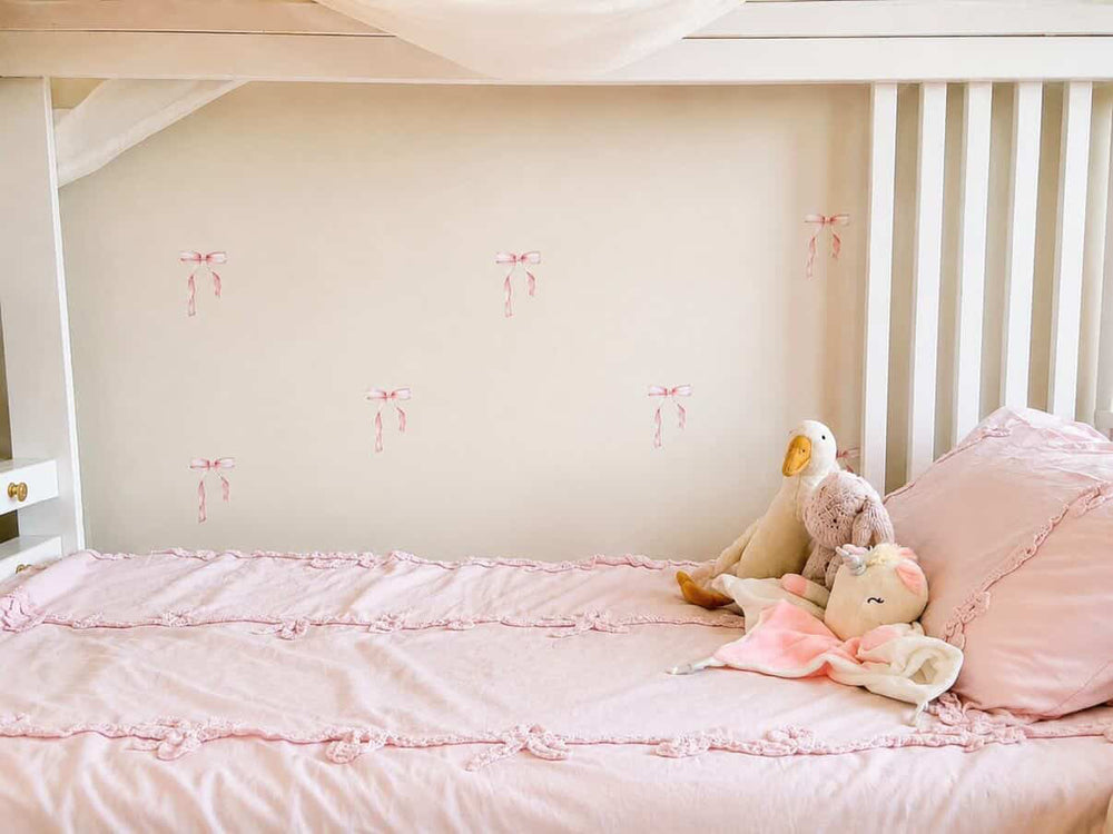 Little Wall Wonders Pink Watercolour Bows