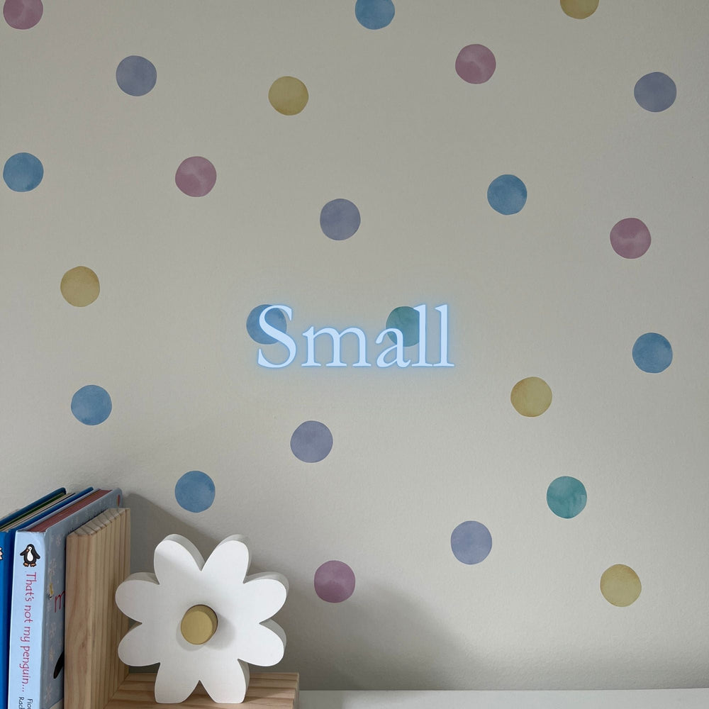 Little Wall Wonders Small A4 Pastel Polka Dots