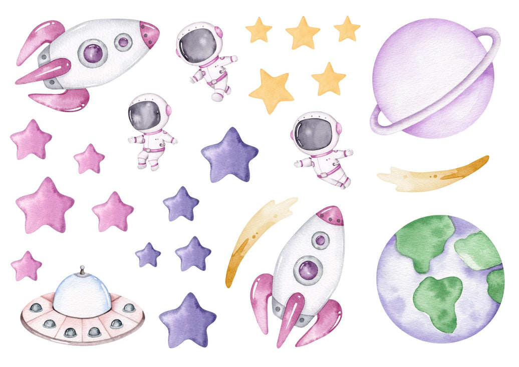 Little Wall Wonders Small A4 Pink Space